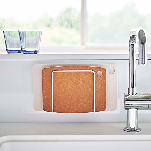 Yamazaki Industries 5138 Magnetic Cutting Board Stand, White, Approx. W 5.3 x D 2.2 x H 5.5 inches (13.5 x 5.5 x 14 cm), T...