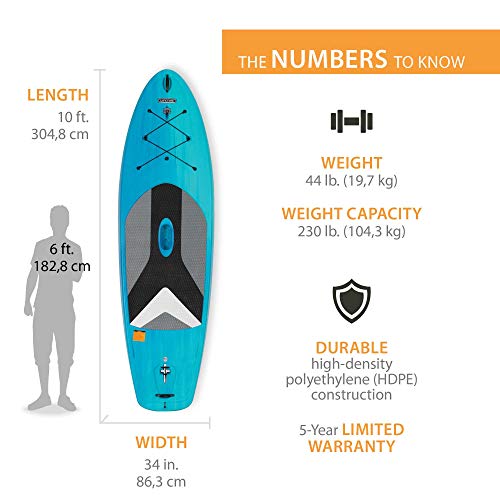 LIFETIME 91014 Horizon 100 Stand-Up Paddleboard, 2 Pack, Paddles Included, 10 feet