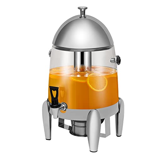 APOUDM Beverage Dispenser With Stand 3.2 Gallon Drink Dispenser With Refrigeration Tube & Heating Plate Drink Dispenser fo...