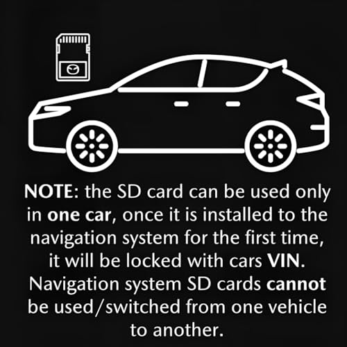 Lawyomus TD2K66EZ1B GPS Navigation SD Card for 2021-2023 Maz.da 3 / CX5 / CX9 / CX30, 2022-2023 Maz.da MX30, 2022-2024 CX5...