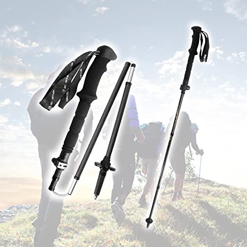 WEBUP Carbon Fiber Hiking Poles Collapsible Trekking Poles for Camping, Floading Walking Pole for Hiking, Ultralight Walki...