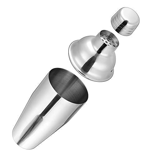 Etens Bar Cocktail Shaker, 24 oz Martini Shaker Drink Mixer with Built-In Strainer for Bartending – Stainless Steel Barten...