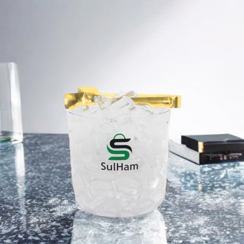 3L - Double-walled stainless Steel Ice Bucket with lid, Ice Tong and Inner Bucket for parties, cocktail bars and indoor an...