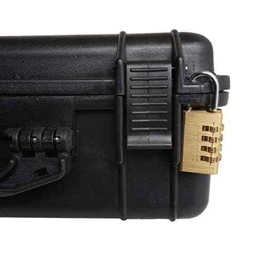 Case Club 4 Pistol and (up to) 33 Magazine with Accessory Pocket Pre-Cut Heavy Duty Waterproof Case with Silica Gel Canister to Help Prevent Gun Rust (Upgraded Gen-2)