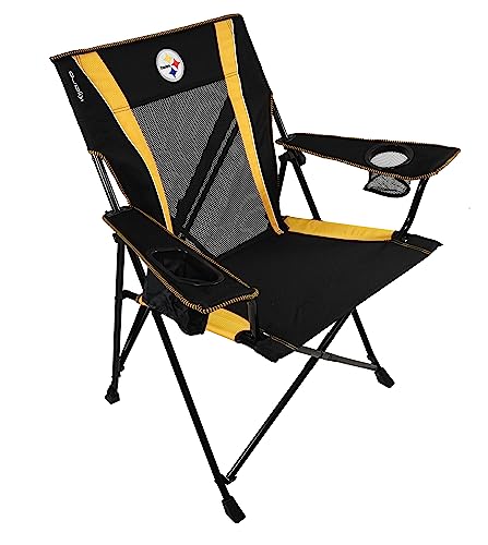 Kijaro Sports Fan Folding Chair, 26" L x 35.5" W x 37" H, Pittsburgh Steelers
