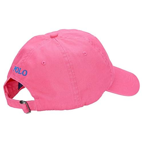 Ralph Lauren Mens Polo Sports Pony Logo Hat Cap (One Size, Pink)
