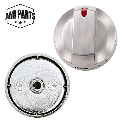 AMI PARTS DG64-00473A Gas Stove Knobs Compatible with Samsung Stove Knobs Replacement NX58F5700WS NX58K7850SS NX58H5600SS ...