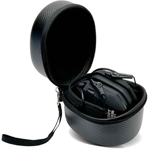 Walker's Razor Slim Electronic Shooting Earmuffs (Teal) with Protective Case