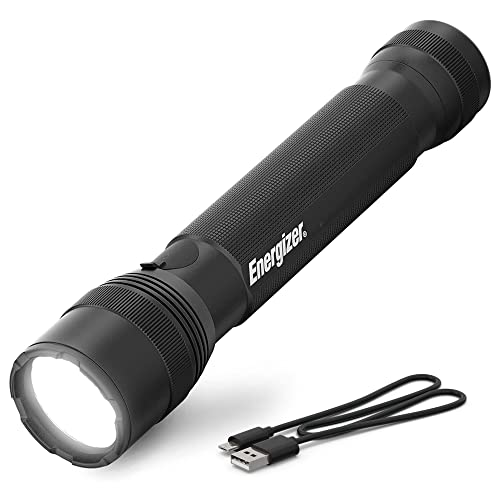 Energizer TacR-1000 Flashlight Rechargeable, Bright Rechargeable Tactical Flashlight for Emergencies and Camping Gear, Wat...