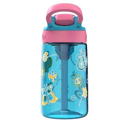 Contigo Kid's 14 oz. AutoSpout Straw Water Bottle - Blue Raspberry/Azalea