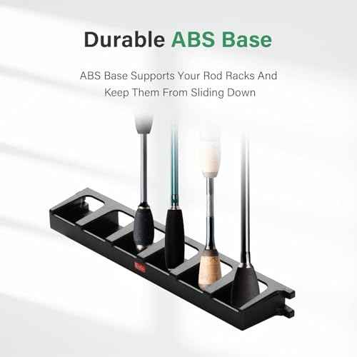Fishing Rod Holders Wall-Mounted ? Simple Deluxe Fishing Rod Rack, Fishing Pole Holder & Rack, Fishing Pole Holders Grey