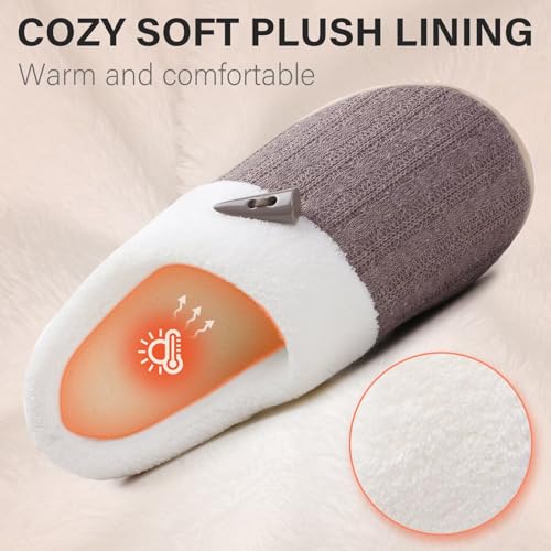 NineCiFun Women's Slippers Scuff Comfy Lightweight House Shoes Slip on Memory Foam Bedroom Slippers Indoor Outdoor Home Sh...