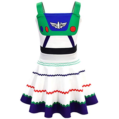 Dressy Daisy Cowgirl Costume Halloween Christmas Birthday Parties Role Play 2 Pieces Set Jumpsuit Dress for Girls Outfit