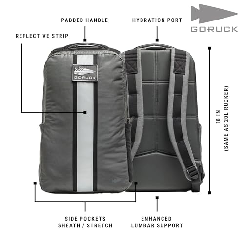 GORUCK Basic Rucker 17L Tactical Backpack – Durable Rucksack & MOLLE Daypack – Military Backpack for Men & Women - for Out...