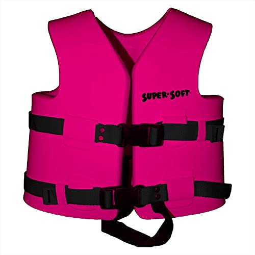 TRC Recreation Super Soft Child Size X Small Life Jacket USCG Approved Vinyl Coated Foam Swim Vest for Kids Swimming Pool ...