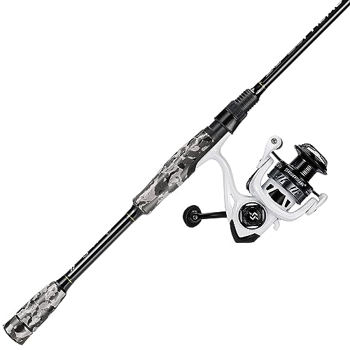 Sougayilang Fishing Rod and Reel Combo, Stainless Steel Guides Fishing Pole with Spinning Reel Combo for Bass Fishing