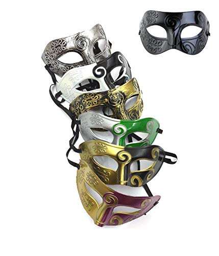 RUSVNO Unisex Retro Masquerade Mask Mardi Gras Costume Party Masks
