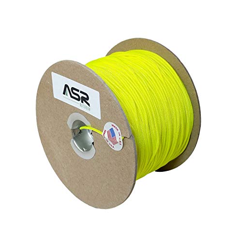Yellow Sleeved Spectra Survival Kevlar Paracord 50ft 325lbs Breaking Strength