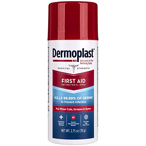 Dermoplast First Aid Spray, Analgesic & Antiseptic Spray for Wounds, Minor Cuts, Scrapes and Burns, Wound Care, 2.75 Ounce...