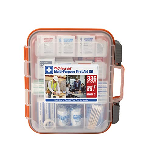 24/7 First Aid OSHA Compliant First aid Kit, All-Purpose 100-Person Emergency First Aid Kit for Business, Home, and Car in...