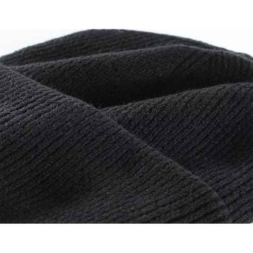 Connectyle Thick Cuffed Beanie for Men & Women Double Layer Knit Winter Hat Acrylic Watch Hat Warm Stocking Skull Cap