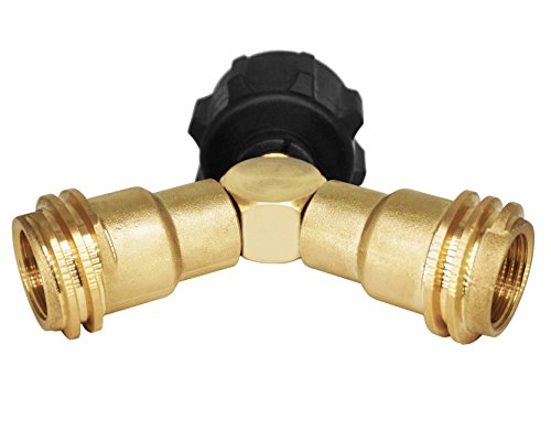 DOZYANT Propane Splitter, 2 Way LP Gas Adapter Tee Connector for 20lb Propane Tank Cylinder, Work with BBQ Grills, Camping...