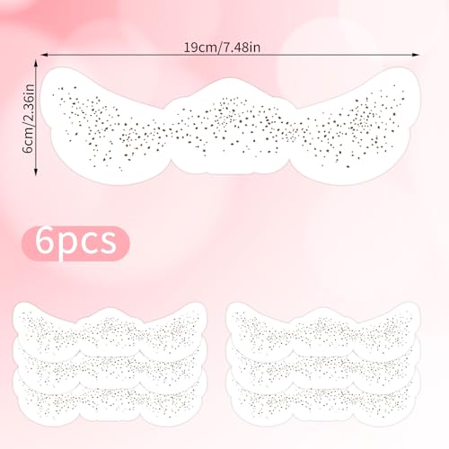 6pcs Light Brown Glitter Freckle Tattoo for Face, Waterproof Fake Freckles Facial Glitter Makeup Patches Cute Temporary Ta...