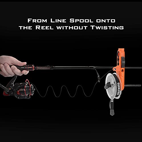 KastKing Patented Radius Line Spooler, Compact Fishing Line Spooling Tool for Spinning Reels and Casting Reels – Line Spoo...