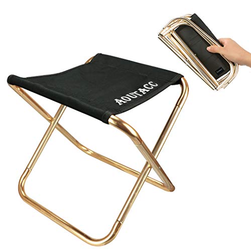 AOUTACC Ultralight Portable Folding Camping Stool for Outdoor Fishing Hiking Backpacking Travelling(XL:13"x14"x15";Large:1...