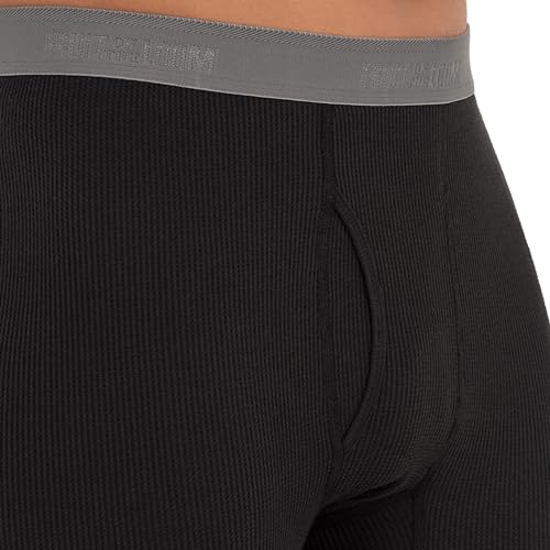 Fruit of The Loom Mens Recycled Premium Waffle Thermal Underwear Long Johns Bottom (1, 2, 3, and 4 Packs)