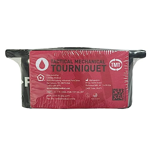 The TMT, Tactical Mechanical Tourniquet, One Handed Application Combat Ready Tourniquet by Safeguard Medical. Made in The USA