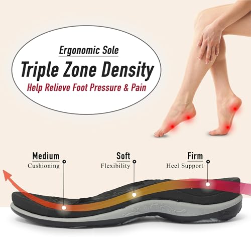SIGNATURE Arch Support Womens Sandals Comfortable Walking. Everyday Comfy Sandals Women Wear for Beach, Travel, Water, Out...