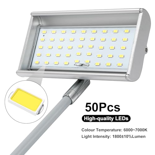 SUNLITOPTO Trade Show Lights LED Display and Exhibit Arm Lighting, Connectable Tradeshow Lights Included Clamps, Mounting ...