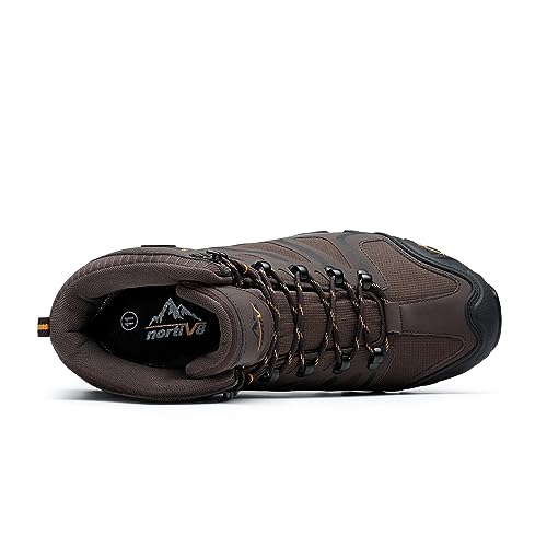 NORTIV 8 Men's Ankle High Waterproof Hiking Boots Outdoor Lightweight Shoes Trekking Trails Armadillo