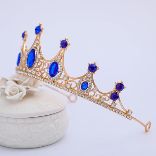 FORSEVEN Crystal Tiaras Birthday Crown for Women Wedding Rhinestones Princess Party Headbands Hair Accessories for Women H...