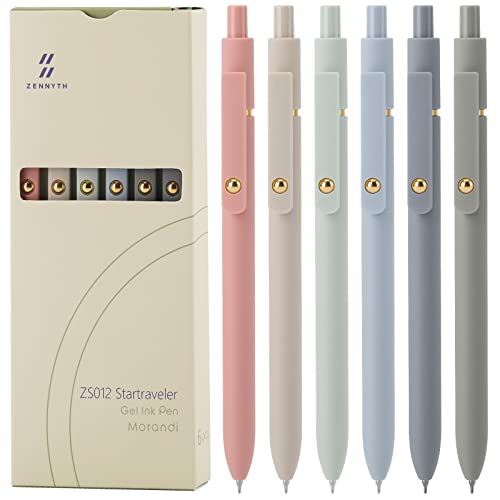Ddaowanx Gel Pens, 6 Pcs 0.5mm Quick Dry Black Ink Pens Fine Point Smooth Writing Pens, Cute Office School Supplies Gifts ...