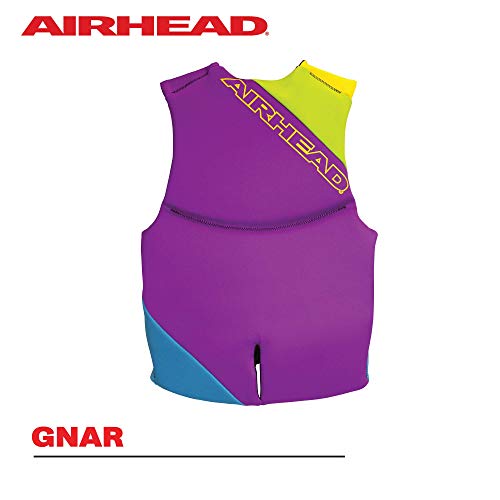 Airhead Gnar Kwick-Dry Neolite Flex Type III Life Jacket, US Coast Guard Approved, Secure Fit, Youth/Adult Sizes