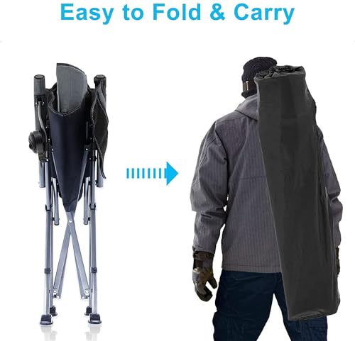 Camping Chair for Adults,Portable Folding Lawn Chair for Outside,Heavy Duty Camping Chair Support up to 330lbs,Collapsible...