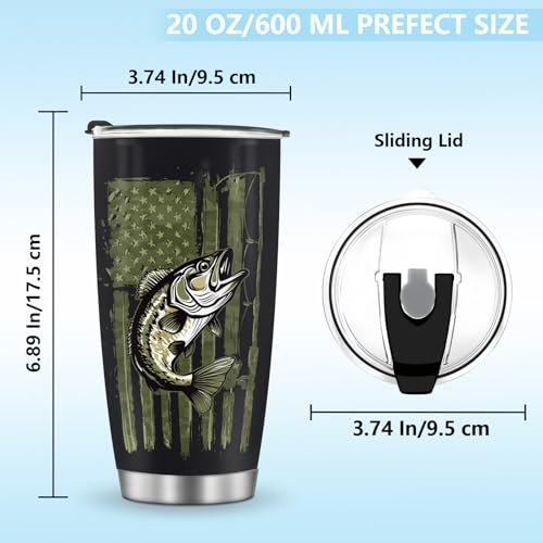 Coffee Travel Insulated Tumblers Mug Cup Water Bottle Fish Style Boys Girls Gifts for Christmas Birthday Children Day Anni...