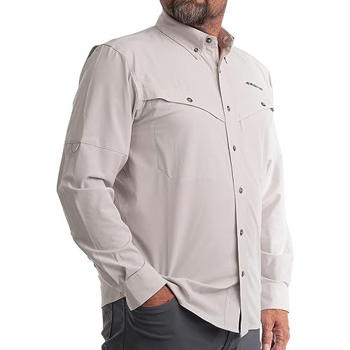 Whitewater Lightweight Moisture Wicking Long Sleeve Fishing Shirt with UPF 50