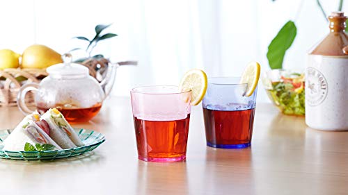 SCANDINOVIA - 13oz Unbreakable Premium Drinking Glasses Set of 6 - Made in Japan - Super Grade Acrylic Plastic - Perfect f...