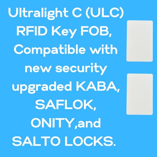 Ultralight C ULC RFID Hotel Key Card, 100 Pcs, Compatible with Upgraded KABA, SAFLOK, ONITY, and Salto Locks.