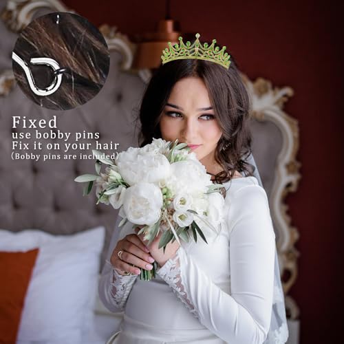 Queen Crowns for Women Tiaras Wedding Princess Crown Quinceanera Tiara Crystal Bridal Headband Rhinestone Hair Accessories...
