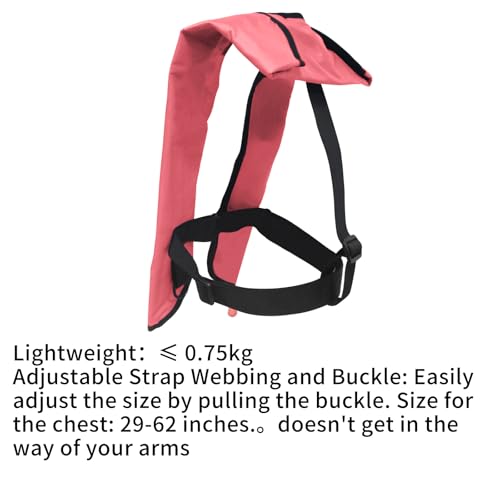 Automatic Inflatable Life Jackets for Women,Life Vest for Adults,Preserver PFD for Women,Supports Weight up to 330 pounds