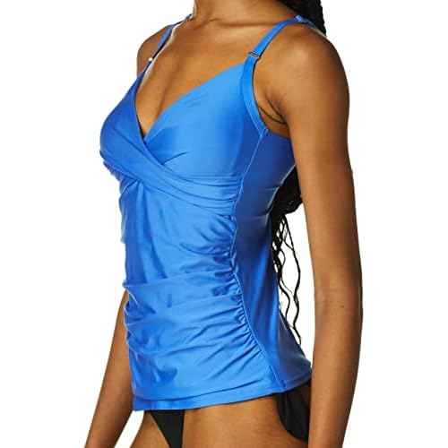 Calvin Klein Women's Triangle Tummy Control Tankini Top