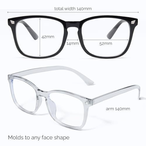 livho High Tech Blue Light Glasses - Advanced Blue Light Blocking Computer Glasses - Screen Fatigue & UV Protection