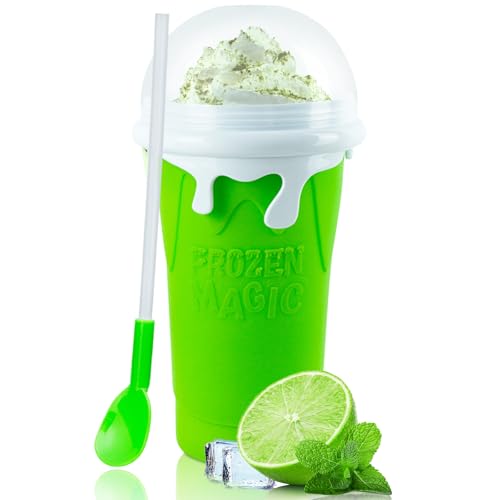 ROEDEER Large Slushie Cup 500ml,Frozen Magic Slushy Cup Maker,DIY Homemade Ice Cream,Milk Shake,Drinks Smoothie,Fruit Juic...