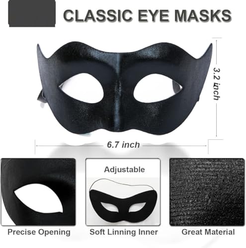 Luxdesc Couple Masquerade Lace Mask Set, Fit for Women and Men Venetian Halloween Masks