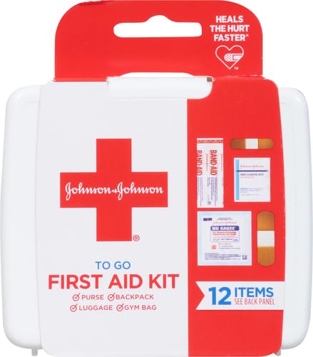 Johnson & Johnson First Aid to Go Kit (Set of 12 Piece) (Pack of 3)
