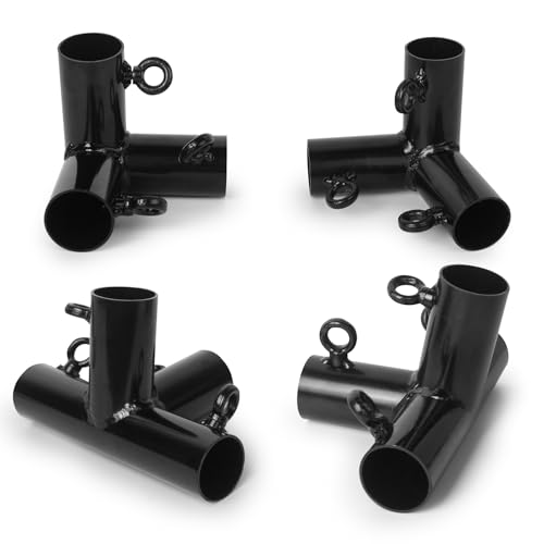 Aoneky 1 3/8'' Slant Roof Corner Canopy Fitting Couplers Kit - Frame Carport Connectors for 4 6 8 10 Leg (10 Leg Kits)